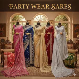 Premium saree with party wear for a celebration