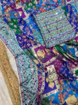 Premium Chinon Saree with Real Mirror Work