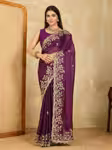 Elegant Soft Silky Saree presenting a Comfortable Slim Fit Drape