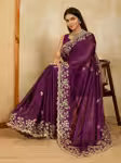 Elegant Soft Silky Saree presenting a Comfortable Slim Fit Drape