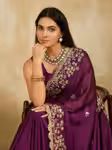 Elegant Soft Silky Saree presenting a Comfortable Slim Fit Drape