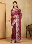 Elegant Soft Silky Saree presenting a Comfortable Slim Fit Drape
