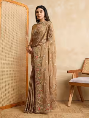 Premium Saree with Party Wear Elements and Intricate Motifs