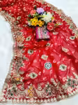 Elegant Saree in Georgette with Traditional Bandhani Print