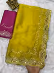 Crystal Rangoli Silk Saree with Rich Coding & Sequin Work