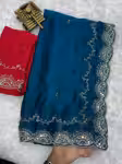 Crystal Rangoli Silk Saree with Rich Coding & Sequin Work