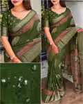 Ajrakh Printed Saree Collection in Pure Cotton Fabric