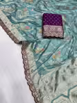 Glamorous Heavy Dola Silk Saree Party Wear with Fine Sequence Work
