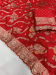 Glamorous Heavy Dola Silk Saree Party Wear with Fine Sequence Work