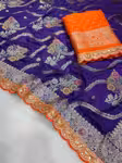 Glamorous Heavy Dola Silk Saree Party Wear with Fine Sequence Work