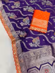 Glamorous Heavy Dola Silk Saree Party Wear with Fine Sequence Work
