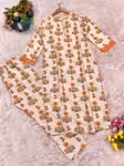 Elegant Kurti Pant Set for Women with Delicate White Lace