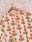 Elegant Kurti Pant Set for Women with Delicate White Lace