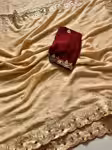 Embroidery Saree for Women for Festive Wear
