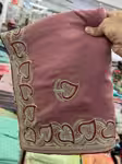 Designer Soft Silky Saree with Zarkan Stone Work