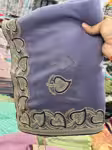 Designer Soft Silky Saree with Zarkan Stone Work