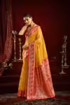 Elegant Gold Border Saree in Heavy Modal Silk