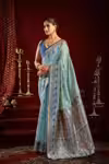 Elegant Gold Border Saree in Heavy Modal Silk