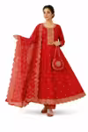 Red Anarkali Suit for Wedding Designer Outfit