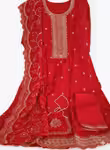 Red Anarkali Suit for Wedding Designer Outfit