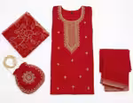 Red Anarkali Suit for Wedding Designer Outfit