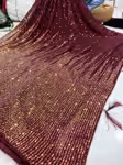 Maroon Bridal heavy party wear saree with pure silk blouse