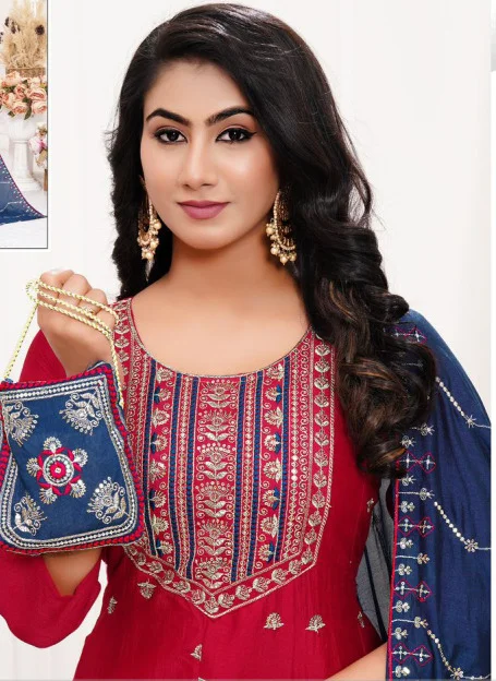 Vichitra - 3 Piece (Top, Bottom, Dupatta)